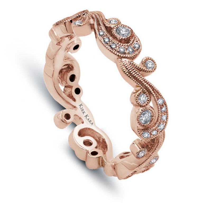Top 60 Stunning & Marvelous Rose Gold Wedding Bands 41 ss6967ap_bs_rose_gold_kirk_kara_grande