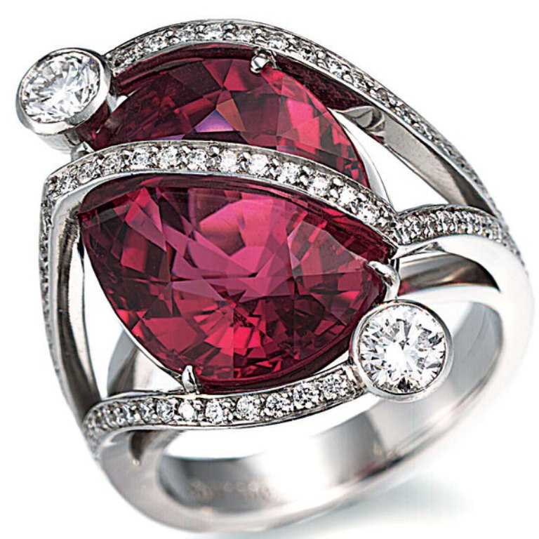 tamsen-z-rubelite-ring 60 Magnificent & Breathtaking Colored Stone Engagement Rings