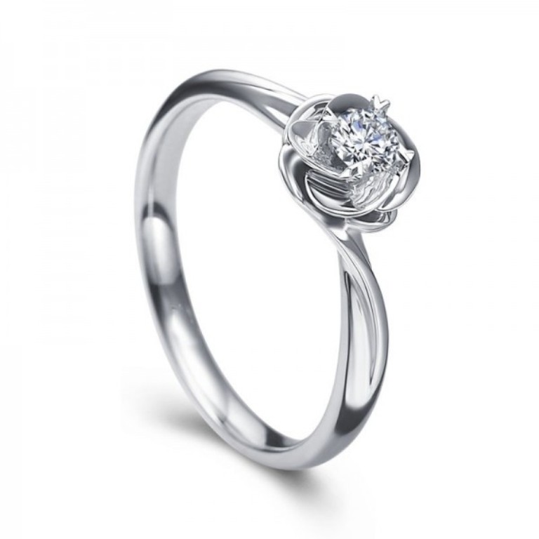 unique-flower-design-round-brilliant-solitaire-engagement-ring