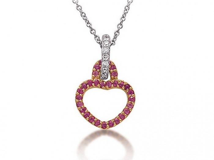 30 Non-traditional & Unusual Gold Necklaces 2 unusual-diamond-gemstone-ruby-white-gold-pendant-mons