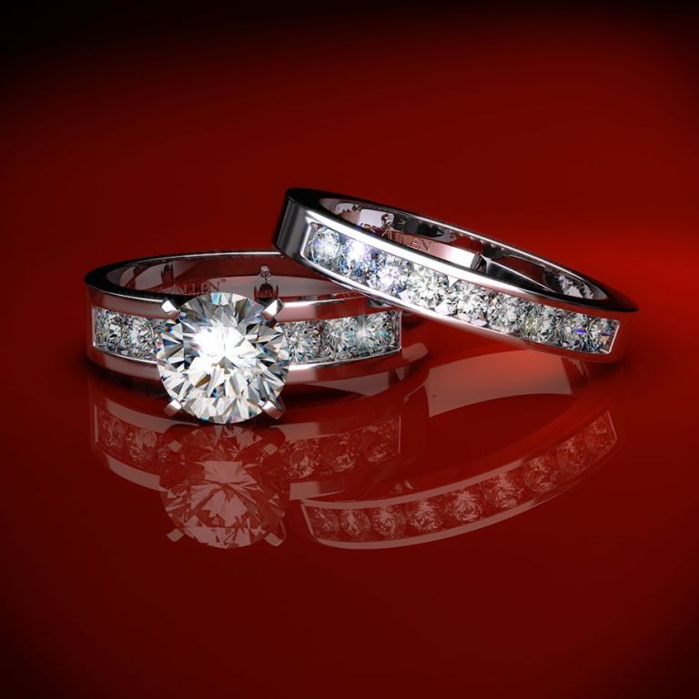 wedding-rings-set 35 Dazzling & Catchy Bridal Wedding Ring Sets