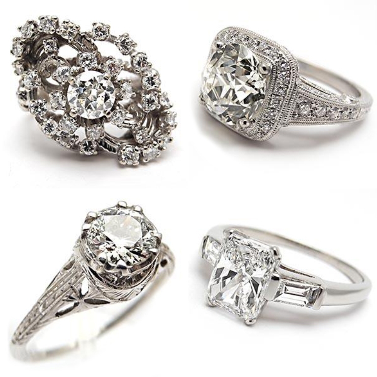 weston-jewelry-engagement-rings 50 Unique Vintage Classic Diamond Engagement Rings