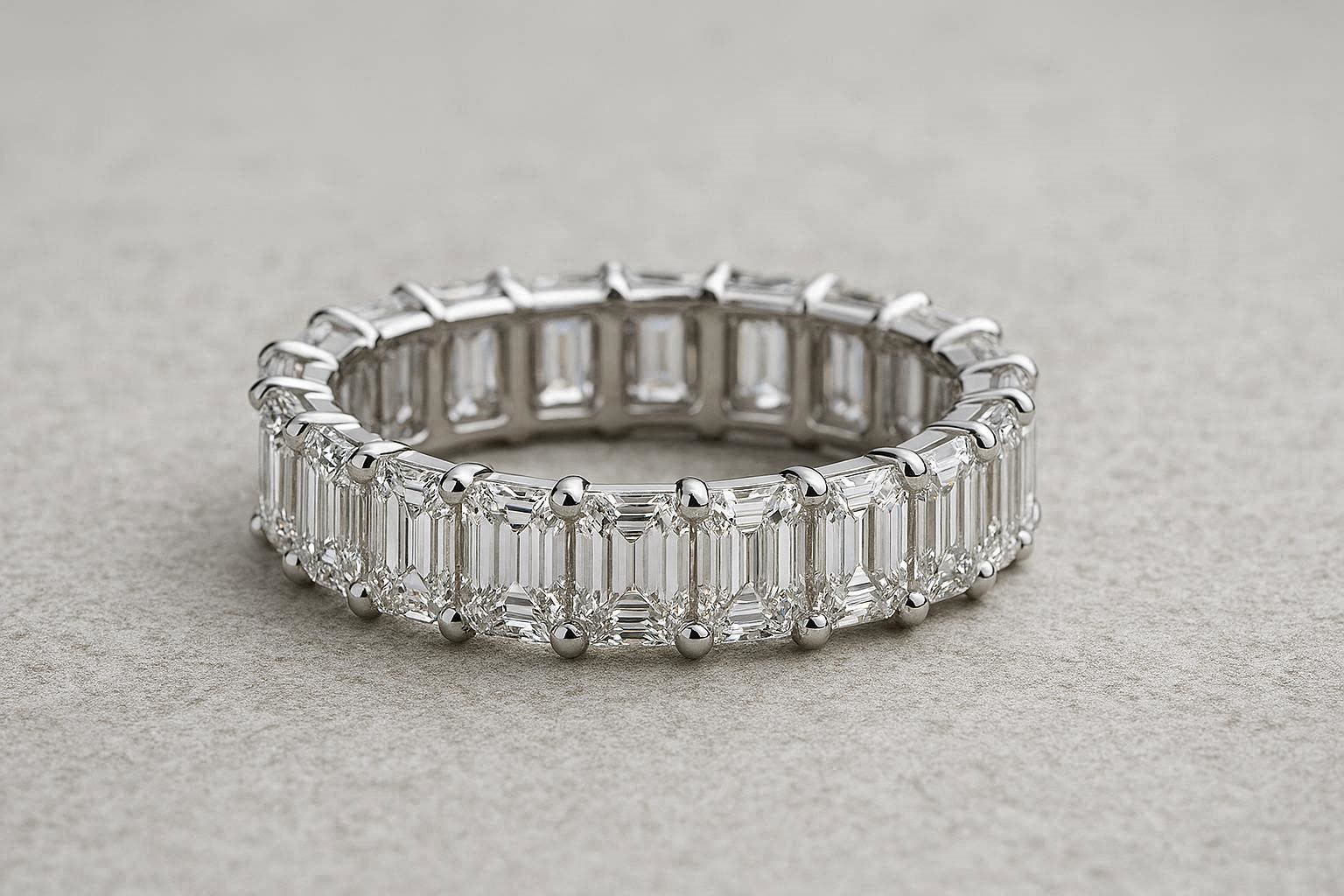 Emerald Cut Diamond Wedding Band 17 Breathtaking & Marvelous Diamond Wedding bands for Him & Her - 9 diamond wedding bands