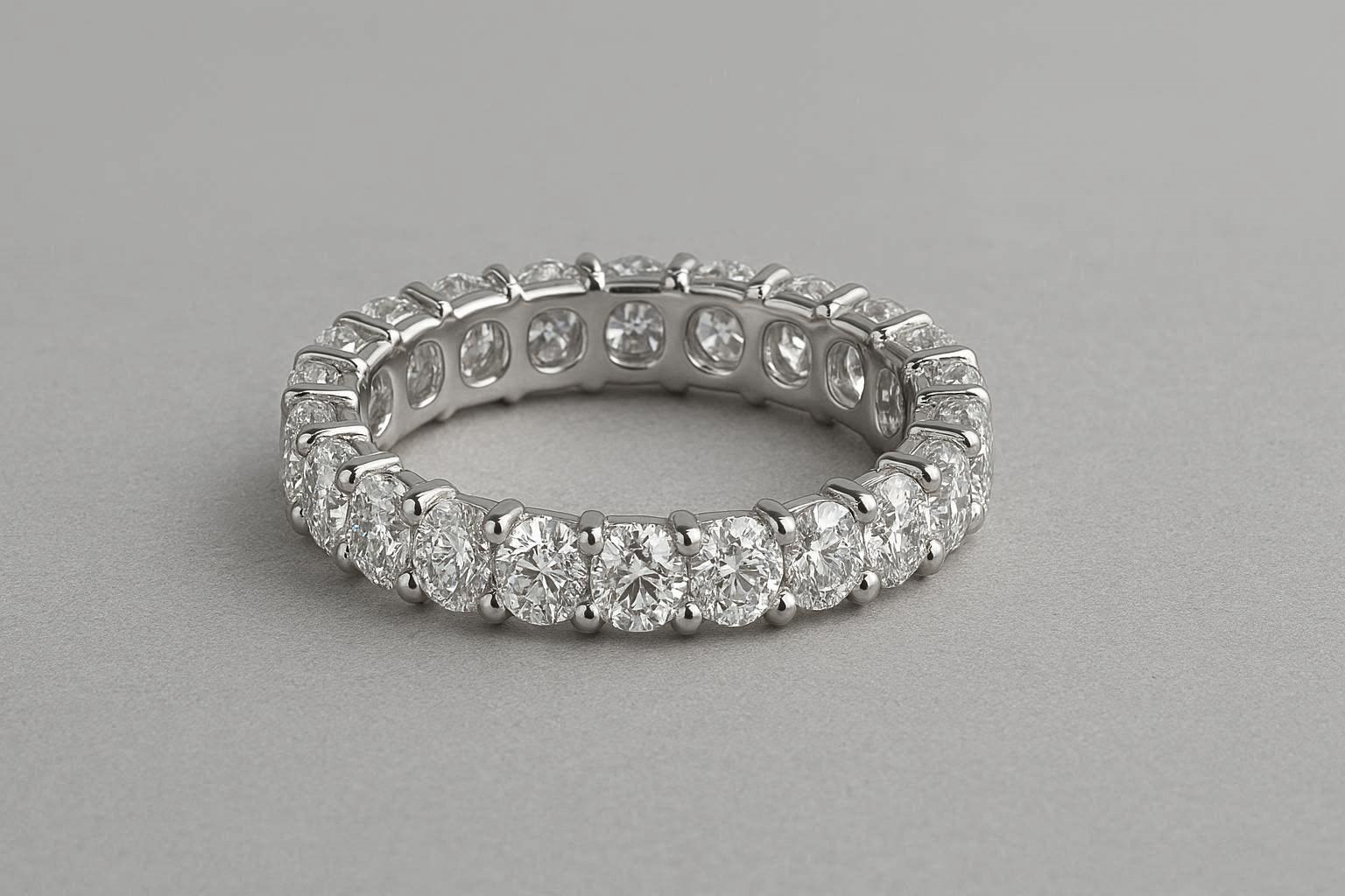 Eternity Diamond Wedding Band 17 Breathtaking & Marvelous Diamond Wedding bands for Him & Her - 6 diamond wedding bands