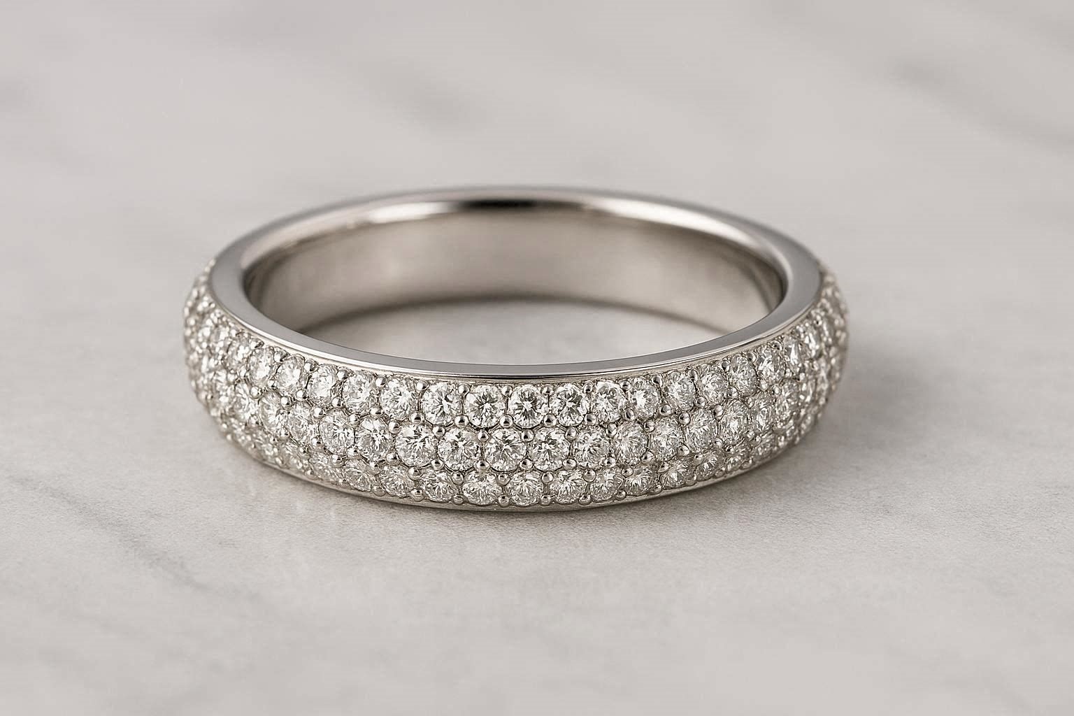 Pave Diamond Wedding Band 17 Breathtaking & Marvelous Diamond Wedding bands for Him & Her - 10 diamond wedding bands