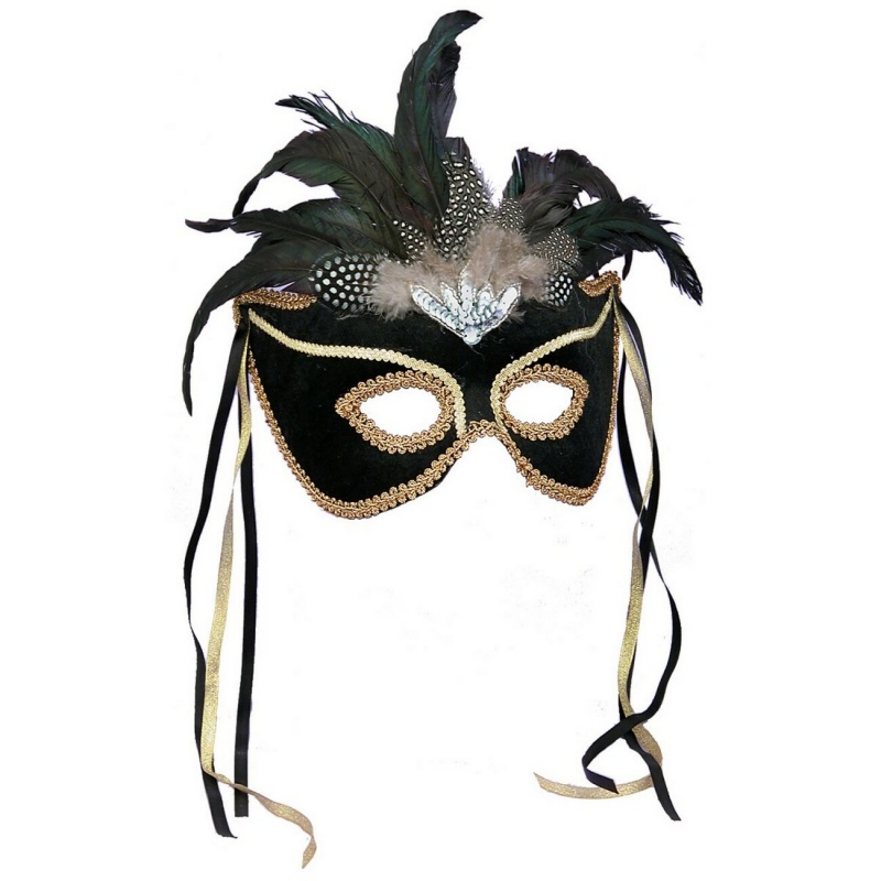 black-feather-couples-mask 89+ Most Stylish Masquerade Masks in 2020