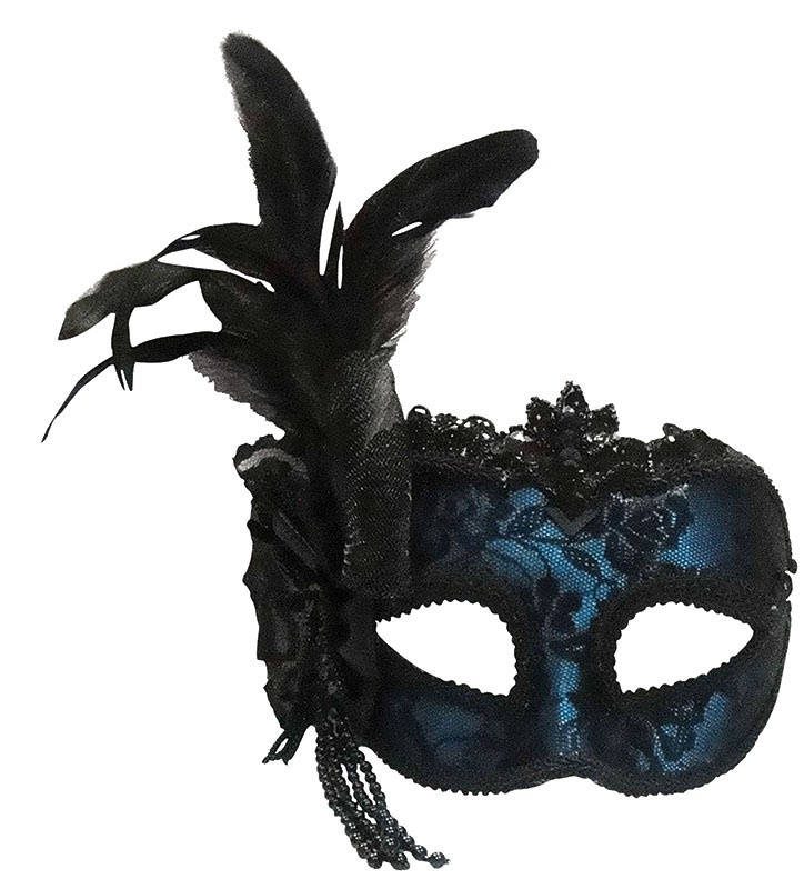 blue-feather-masquerade-masks 89+ Most Stylish Masquerade Masks in 2020