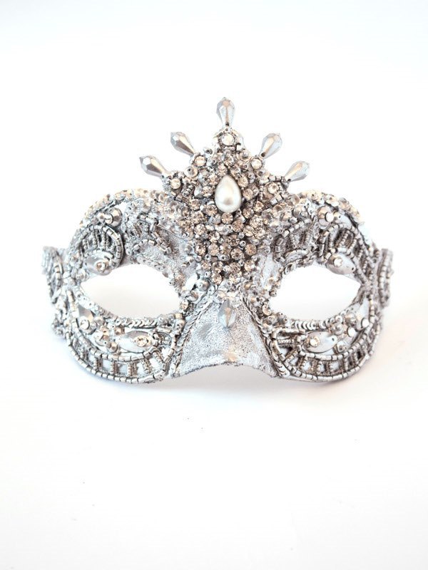 luxury-silver-petite-swarovski-venetian-pearl-f1 89+ Most Stylish Masquerade Masks in 2020