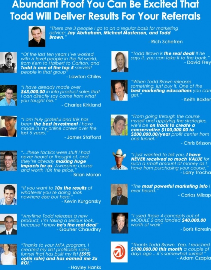 Exclusive: Set-up a $100,000 a Year Marketing Funnel Through the Six-Figure Funnel Formula 5 6FFF-testimonials1