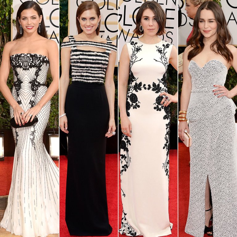 Top 10 Fabulous & Stunning Fashion Trends 17 Black-White-Dresses-Golden-Globes-2014