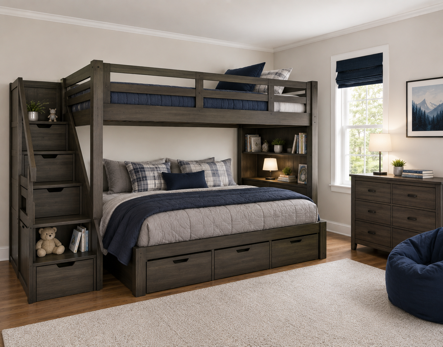 Choose Bunk Beds with Built In Storage for Maximum Space Efficiency Make Your Children's Bedroom Larger Using Bunk Beds - 9 your children's bedroom