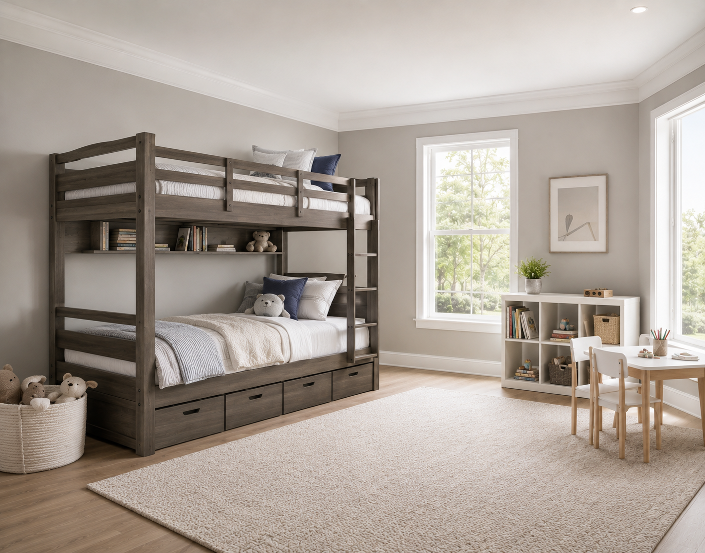 How Bunk Beds Instantly Make a Childrens Bedroom Feel Larger Make Your Children's Bedroom Larger Using Bunk Beds - 8 your children's bedroom