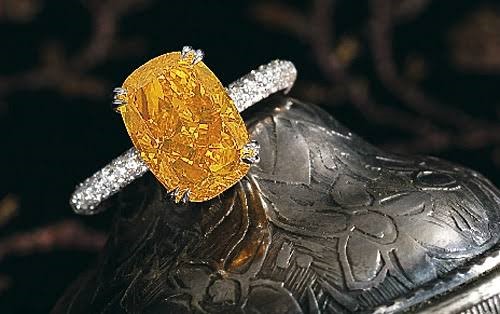 Top 10 Most Expensive Women's Wedding Rings 13 The Orange Diamond Ring Top 10 Most Expensive Women's Wedding Rings - 13