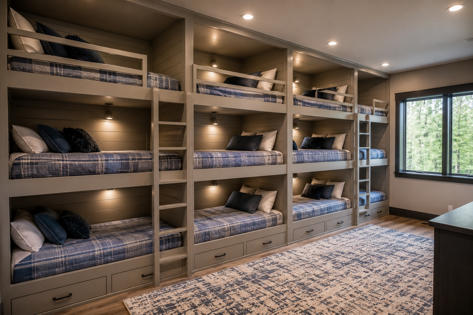 Triple Bunk Beds for Large Families Make Your Children's Bedroom Larger Using Bunk Beds - 7 your children's bedroom