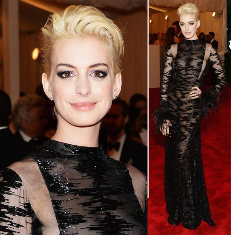 Top 10 Fabulous & Stunning Fashion Trends 8 anne-hathaway-valentino-sheer-black-dress-2013-met-gala