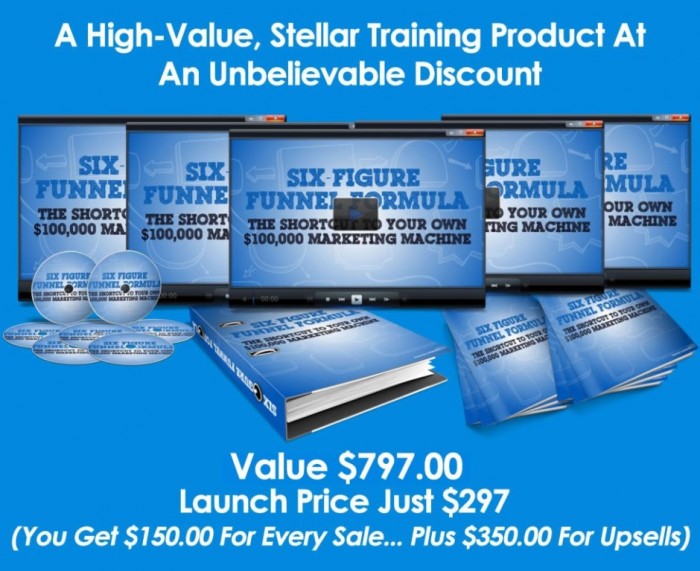 Exclusive: Set-up a $100,000 a Year Marketing Funnel Through the Six-Figure Funnel Formula 4 product2