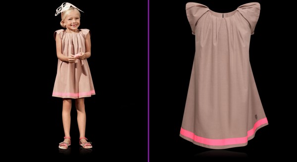 Baby-Dior-Collection-of-Nutmeg-and-Pink-Cotton-Poplin-Dress-with-Grosgrain-Detail-as-Summer-Collection-for-Girls 49+ Stylish Baby Dior Cloth Trends in 2022