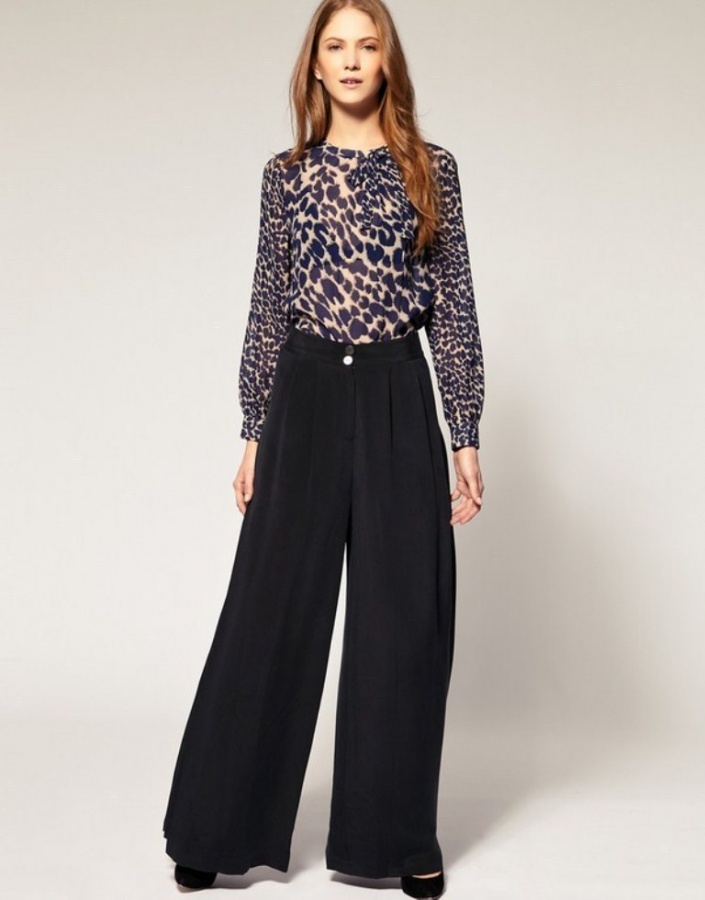Black Palazzo Pants Fashion Trend 2014