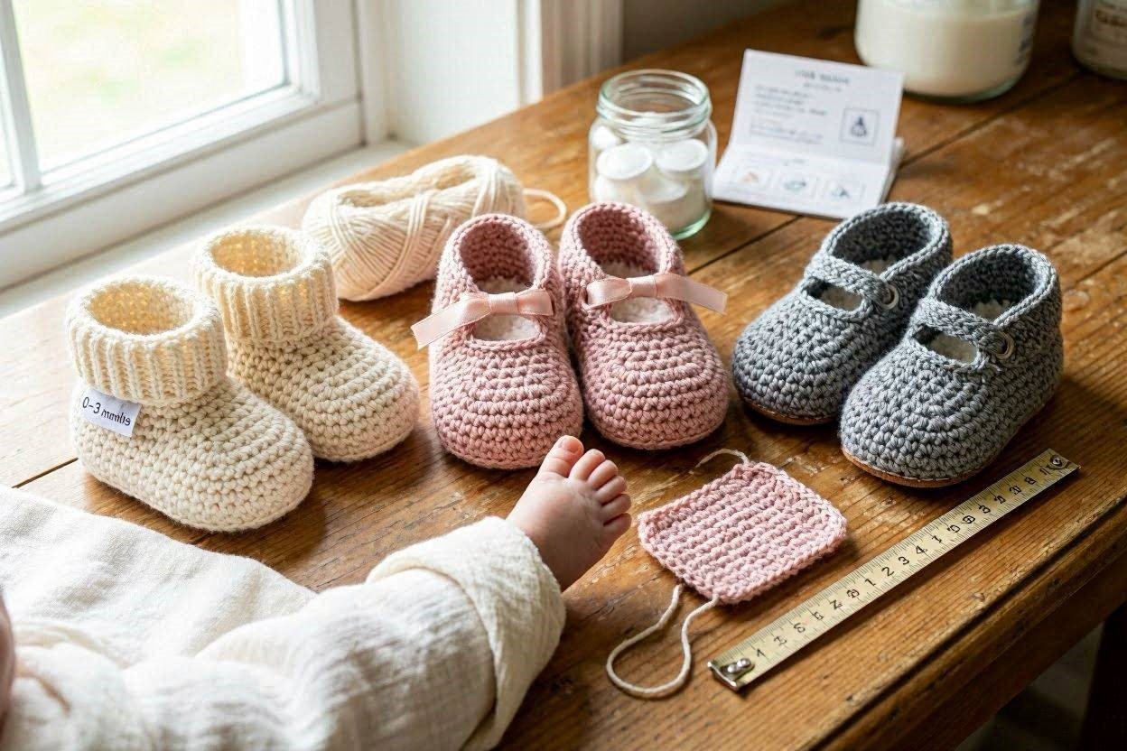 16 Awesome & Fabulous Collection of Crochet Slippers for Newborn Babies 3 How to Choose the Best Crochet Slippers for a Newborn 16 Awesome & Fabulous Collection of Crochet Slippers for Newborn Babies - 3