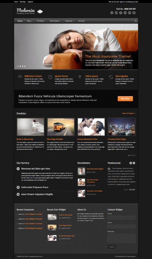 Modernize-Flexibility-of-Wordpress-index-page-with-color-changed Top 10 ThemeForest WordPress Themes