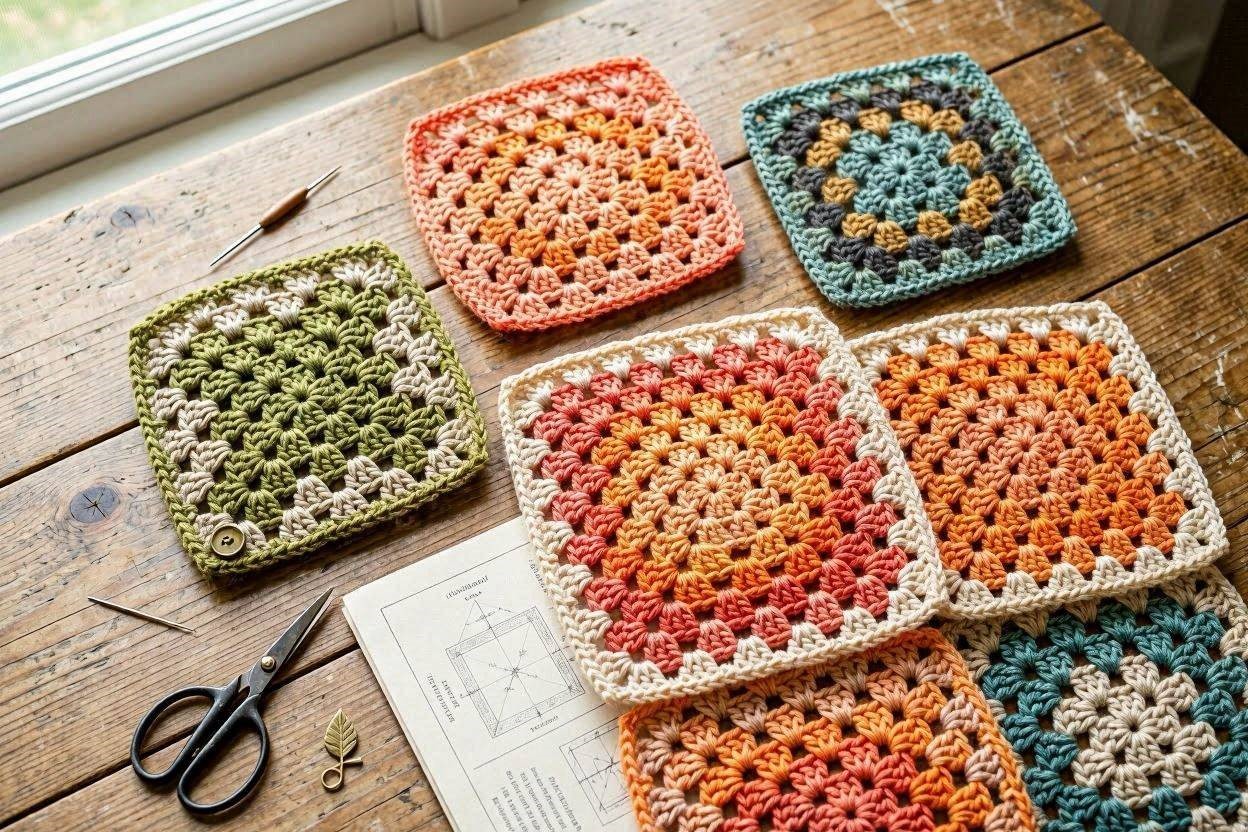 Top 10 Fascinating Ideas to Create Crochet Patterns on Your Own 6 Reinvent the Classic Granny Square Top 10 Fascinating Ideas to Create Crochet Patterns on Your Own - 6 crochet patterns