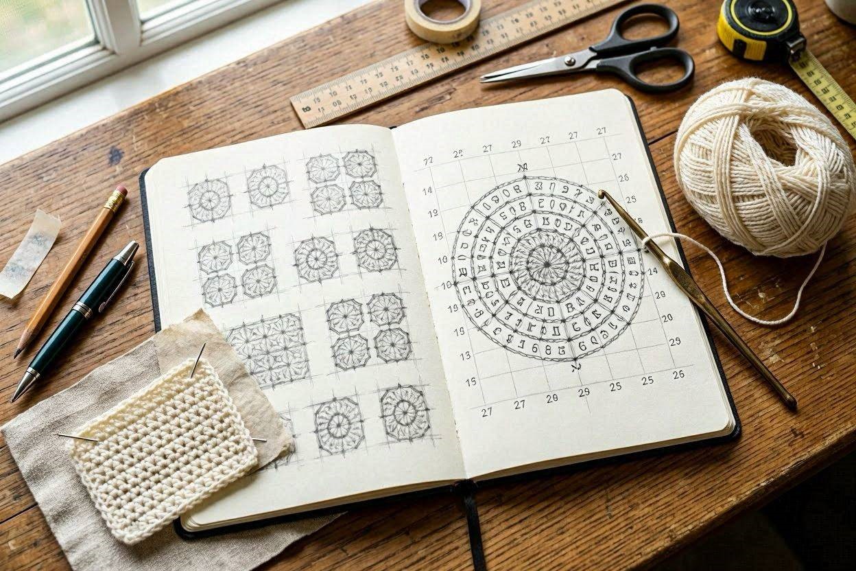 Top 10 Fascinating Ideas to Create Crochet Patterns on Your Own 7 Sketch Your Crochet Pattern Before You Stitch Top 10 Fascinating Ideas to Create Crochet Patterns on Your Own - 7 crochet patterns
