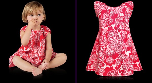 Spring-Summer-Collection-by-Baby-Dior-of-Red-Printed-Calico-Dress 49+ Stylish Baby Dior Cloth Trends in 2022