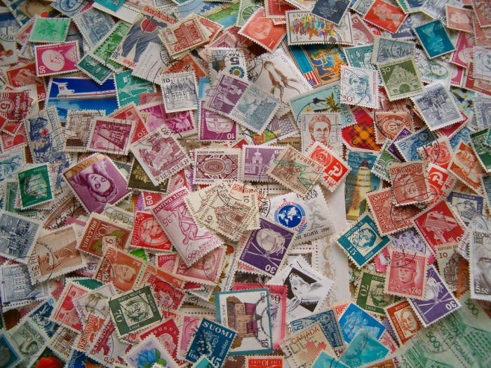 Collecting stamp
