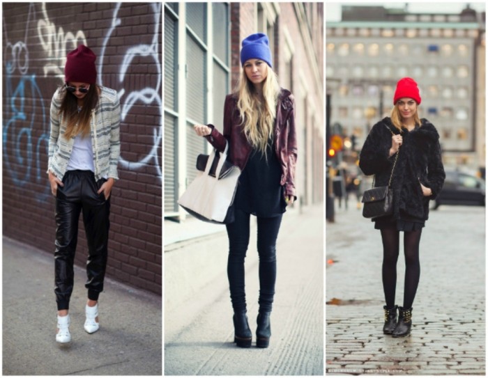 Streetstyle beanie+outfit inspiration beanie+bright colored beanie+trend blogger beanie