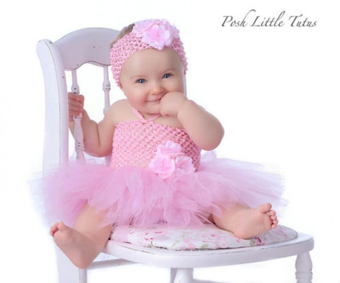 TutuPreciousPinkFlowerBabyCrochetDress1 25 Magnificent & Dazzling Collection of Crochet Dresses for Baby Girls