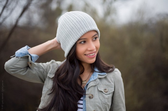 Wearing-Gray-Beanie Top 15 Hat Trend Forecast for Fall & Winter 2020