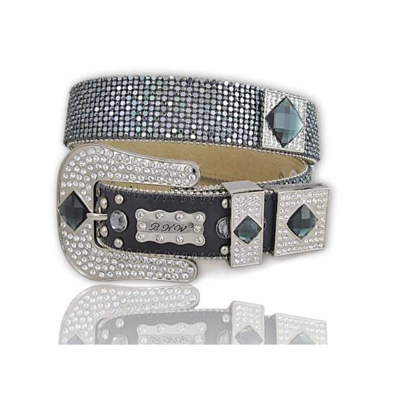 20+ Stylish Belt Trend Ideas for Fall & Winter 14 black-crystal-mesh-western-belt