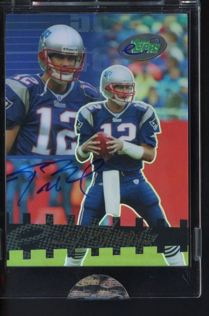 4. 2003 eTopps #55 Tom Brady Signed AUTO New England Patriots - $170 