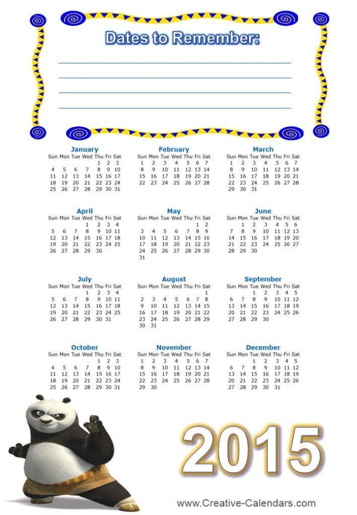 Best 15 Printable Calendar Templates 8 2015calendar
