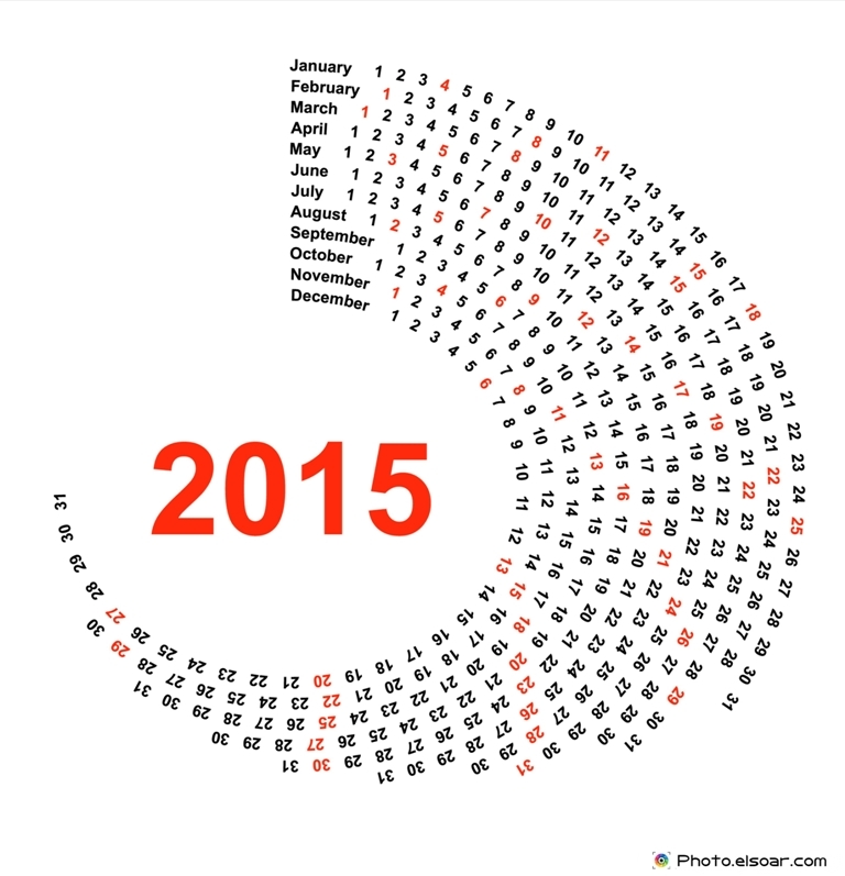 Best 15 Printable Calendar Templates 19 Circle-Calendar-2015