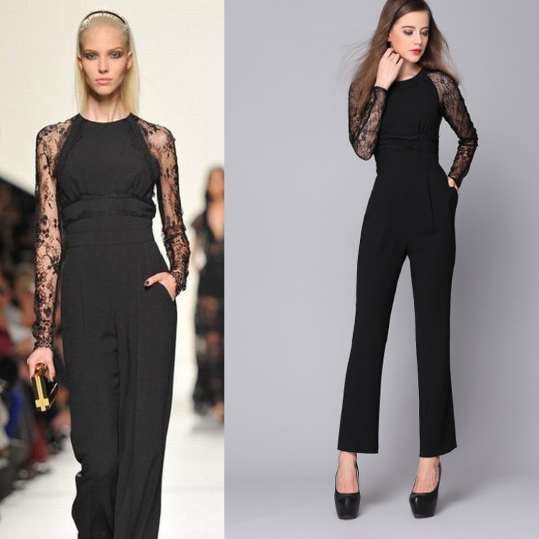 European-New-Trend-Women-s-Fashion-Tstage-Runway-Jumpsuit-2014-Lady-Spring-Top-Quality-Sexy-Black