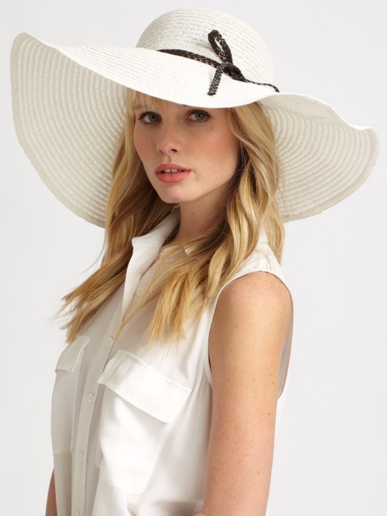 Top 20 Fashion Trends that Men Hate 9 HELENE BERMAN Faux Leathertrimmed Floppy Hat