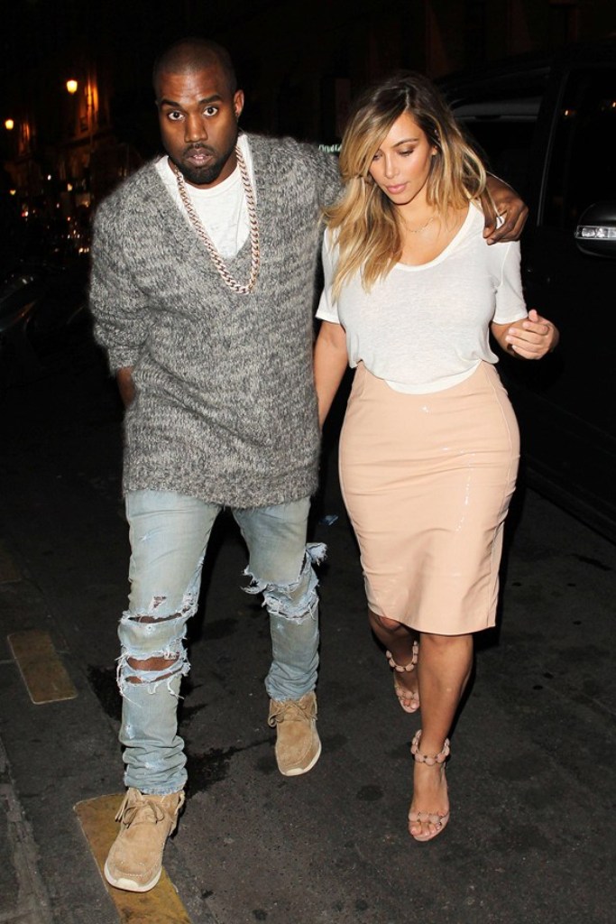 Top 15 Celebrity Men's Fashion Trends for Summer 12 Kanye-West-and-Kim-Kardashian_glamour_01oct13_rex_b_592x888