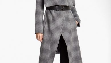 MICHAEL BY MICHAEL KORS Gray Belted Blanket Coat 20 Elegant Jacket & Coat Trends for Fall & Winter - 37