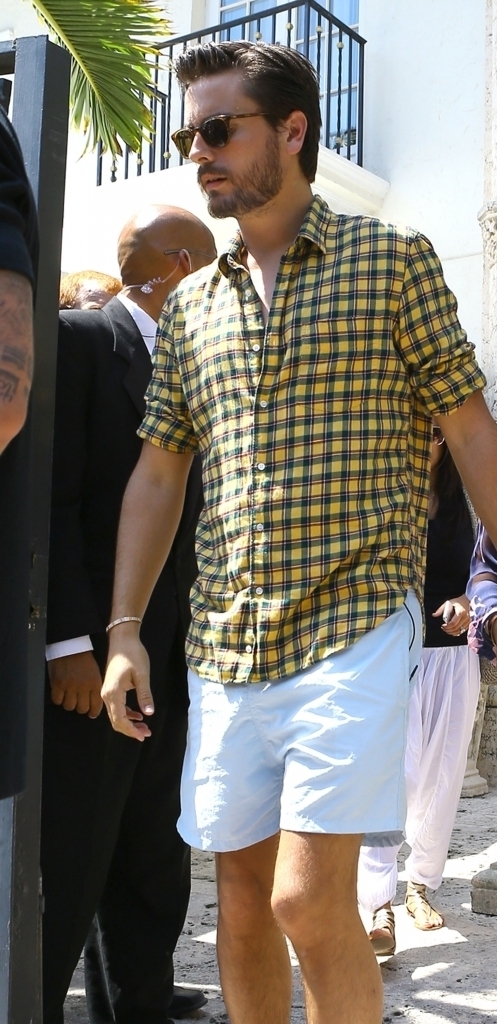 Top 15 Celebrity Men's Fashion Trends for Summer 20 Scott-Disick-Kourtney-Kardashian-822x1024