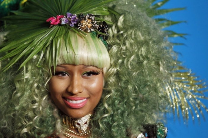 singer-minaj-arrives-party-celebrate-upcoming-launch-versace-hm-collection-new-york