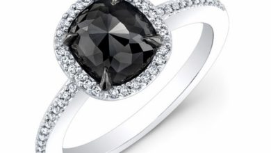 28464bkrc w three qrtr Top 25 Rare Black Diamonds for Him & Her - 6 colored stone engagement rings