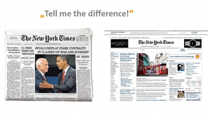 Top 10 Trends in the Newspaper Industry 14 Difference-between-print-and-online-NY-Times