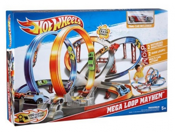 Hot Wheels Cars Commercial 12 Hot Wheels Mega Loop Mayhem Trackset