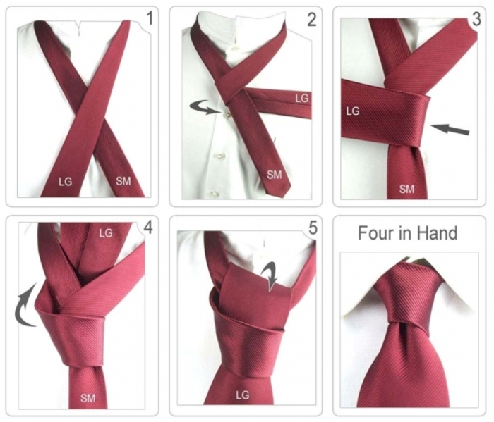 How-to-tie-a-four-in-hand-knot-tie-step-by-step-DIY-instructions