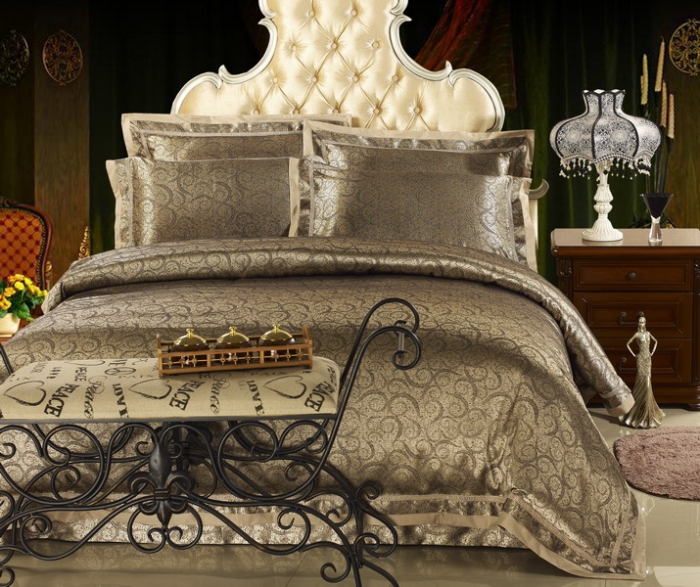 How to Choose the Perfect Bridal Bedspreads 3 Luxury-tencel-cotton-satin-jacquard-bedding-set-silk-100-cotton-king-queen-bedspread-flat-sheet-4pcs