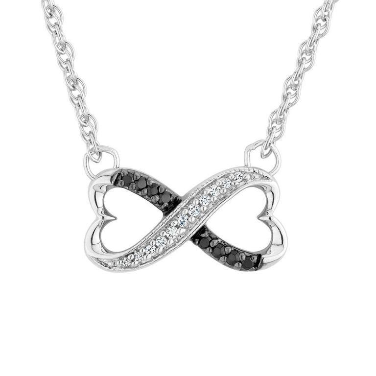 Why Do Women Love Heart Jewelry? 26 black-diamond-necklace-heart-noiwuyly