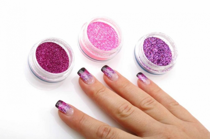 gel-nail-art-cute-gel-nail-design-combined-with-purple-and-pink-glitters-gel-nails-pictures-design 10 Reasons You Must Use Gel Nails in 202022
