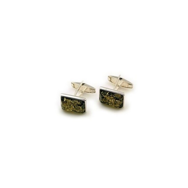 green-amber-cufflinks All What You Need to Know about Green Amber Jewelry