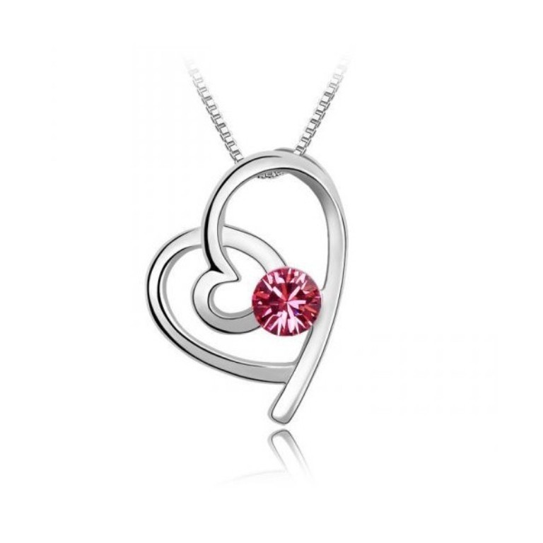 knotted-heart-necklace-made-with-swarovski-elements Why Do Women Love Heart Jewelry?